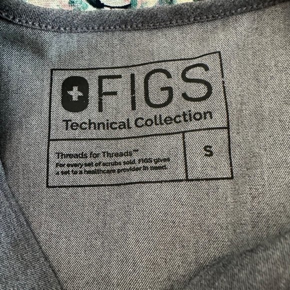 Figs Women's Technical Collection Short Sleeve Catarina‎ Srubs Poclet Size Small - Picture 8 of 8